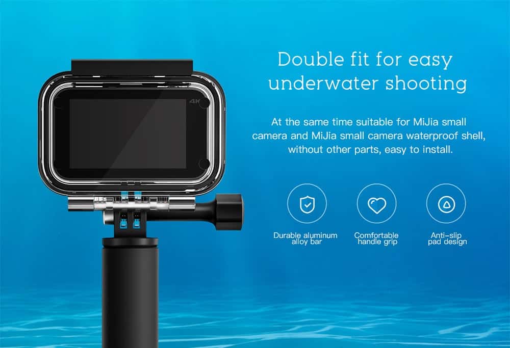 Xiaomi XXJZPG01YM Bluetooth Selfie Stick Tripod Monopod for Xiaomi MiJia Mini Sport Camera- Black