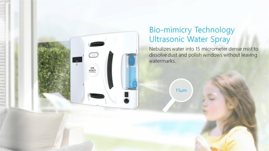 Hobot-298 Window Cleaning Robot With Ultrasonic Water Spray And Control ...