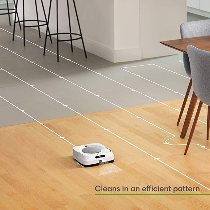 Irobot Braava Jet M6 Efficient Cleaning Pattern