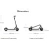 xiaomi mi 1s foldable electric scooter dimensions